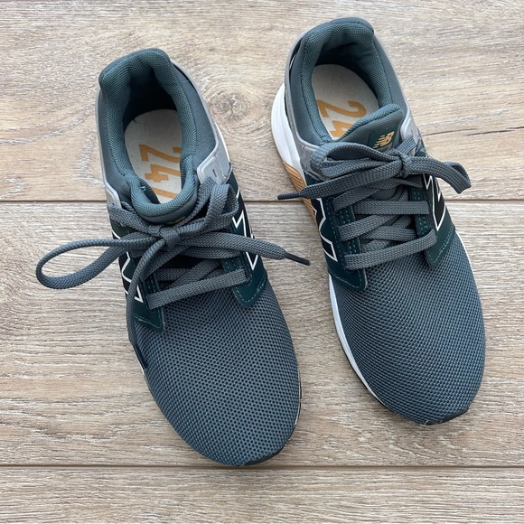 New Balance 247 Sneakers Tennis Shoes Big Boys 5.5 Olive Green Athletic Cushion - Picture 3 of 9